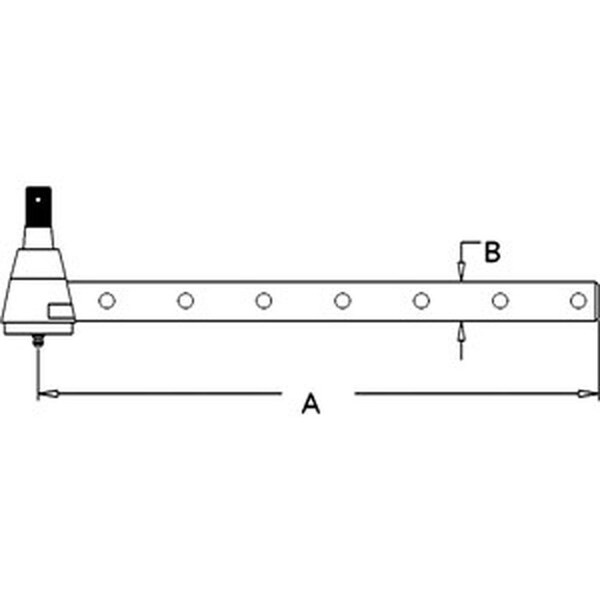 Aftermarket Long Outer Tie Rod Fits John Deere 4030 4040 4230 4240 4250 4430 4630 AR63591 - main